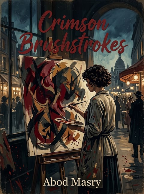 Crimson Brushstrokes